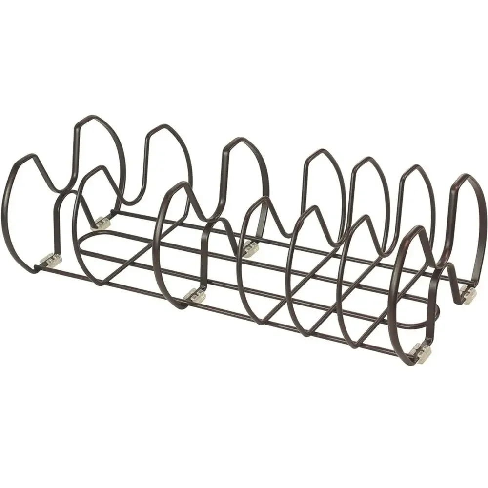NEW Deco Brothers Pan Lid Tiered Shelf Organizer Countertop Cabinet Bronze NIP